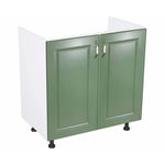 Corp inferior 80 cu 2 usi masca chiuveta Zebra MDF verde, Spectral Mobila