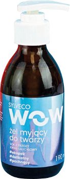 Sylveco SYLVECO_WOW gel de spălat delicat pentru pielea cu leziuni acneice și pori dilatați Suc de mesteacăn și acid salicilic 190 ml, Sylveco