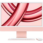 Sistem All in One iMac 2023 Retina 4.5K 24inch 8GB 256GB SSD macOS Sonoma Pink, Apple