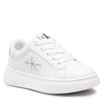 Calvin Klein Jeans Sneakers Low Cut Lace-Up Sneaker V3X9-80345-1355 M White/Silver X025