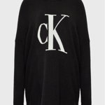 Calvin Klein Jeans Plus Bluză cu gât J20J220831 Negru Relaxed Fit, Calvin Klein Jeans Plus