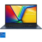 Laptop ASUS 15.6'' Vivobook 15 X1504VA, FHD, Procesor Intel® Core™ i7-1355U (12M Cache, up to 5.00 GHz), 16GB DDR4, 512GB SSD, Intel Iris Xe, No OS, Quiet Blue, ASUS