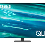 Televizor Smart QLED Samsung 55Q80A, 138 cm, 4K Ultra HD, Clasa G