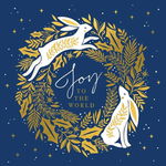 Felicitare - Joy White Hares | The Art File, The Art File
