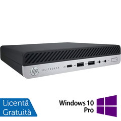 Calculator Refurbished HP EliteDesk 800 G5 Mini PC, Intel Core i5-9500 3.00-4.40GHz, 16GB DDR4, 512GB SSD + Windows 10 Pro, HP