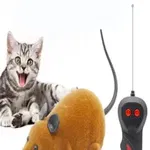 Jucarie interactiva THK, Soricel cu telecomanda, Caramiziu, 15 cm