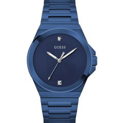 Ceas barbati Guess, model GW0833G1, mecanism quartz, albastru, 44mm, bratara din inox