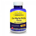 Ca+Mg+Se+Si+Zn Organice cu Vitamina D3