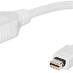 Cablu Video Gembird A-mDPM-DPF-001-W, adaptor Mini-DisplayPort (T) la DisplayPort (M), 10 cm, rezolutie maxima Full HD (Alb), Gembird