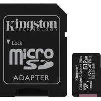 Card de memorie micro SD 512GB clasa 10 Canvas Select Plus, Kingston SDCS2/512GB
