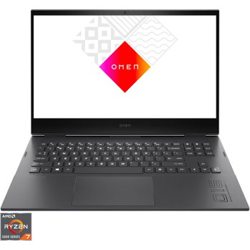 Laptop Gaming HP OMEN 16-c0002nq cu procesor AMD Ryzen™ 7 5800H, 16.1", Full HD, 144Hz, 16GB, 512GB SSD, NVIDIA® GeForce RTX™ 3070 8GB, Free DOS, Black
