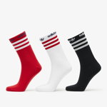 adidas Originals Crew Sock 3-Pack Black/ White/ Better Scarlet, adidas Originals