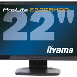 Monitor Iiyama E2208HDD, 22 Inch Full HD, VGA, DVI, Grad A-