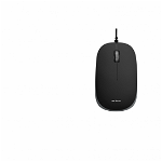 Mouse Serioux cu fir, optic, Noblesse 9800M, 1000dpi, negru-gri, ambidextru, blister, cablu 1.6m, USB, SERIOUX