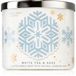 Bath & Body Works White Tea& Sage lumânare parfumată 411 g, Bath & Body Works