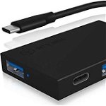 IcyBox Cititor de card USB 3.1 tip C / tip A, CFast 2.0, Icy Box