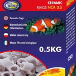 Pietris ceramic pentru acvariu, Aqua Nova, BIO, Cilindric, 500g, Alb, Aqua Nova