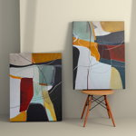 Tablou Canvas (2 bucăți) 2KNV4354, Multicolor, 110x70 cm, Novato