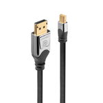 Cablu Lindy LY-36312, Mini DisplayPort to DisplayPort, 2m, Cromo