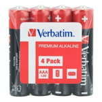 Baterii Verbatim Alkaline AAA, 4 buc