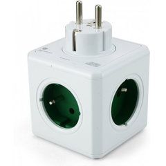 Allocacoc Priza Allocacoc PowerCube Original USB 2202 , Verde, Allocacoc