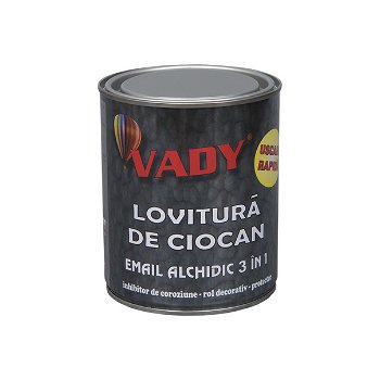 Vopsea 3 in 1 Lovitura de ciocan Vady, gri, 0.75 l