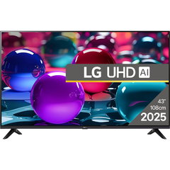 Televizor LG 43UA73003LA 4K UltraHD 3840 x 2160 43 108 cm Clasa G LED Smart TV AI Upscaling webOS Negru