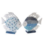 Set 2 figurine peste Maritim, rasina, multicolor, 6.5x24x24 cm, Casablanca