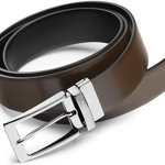 Curea neagra, din piele de bovina, FEDON Belts Cint-Double-U12