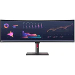 Monitor Lenovo ThinkVision P49w-30, 49'' IPS, DQHD (5120x1440), Anti- glare, 32:9, Curvature: 3800R, Brightness: 350 nits, Contrast ratio: 2000:1, Refresh Rate: 60Hz, Response time: 4 ms (Extreme mode) / 6 ms (Typical mode), Dot / Pixel Per Inc, Lenovo