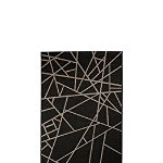 Covor Decorino Modern & Geometric Ovideo, Negru/Gri, 60x110 cm