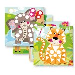 Joc cu stickere în cutie metalică - Animale din junglă, edituradiana.ro