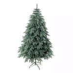 Brad artificial de Craciun, conifer, verde + alb, 180 cm, suport inclus - DEM8065080, Lenjerii