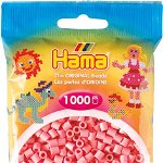 Set 1000 mărgele de călcat roz - Hama - Set creativ, Hama