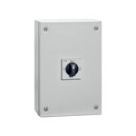 THREE-POLE LINE CHANGEOVER SWITCHES I-0-II IN IEC/EN IP65 METAL ENCLOSURE, 80A, Lovato