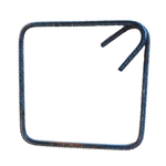 Set 20 etrieri otel beton B500A pentru constructii, Ø8 mm, 25 x 25 cm, Arabesque