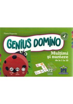 Genius domino - Multimi si numere de la 1 la 10, DPH, 4-5 ani +, DPH