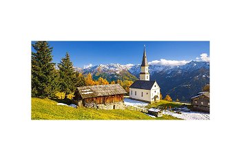 Puzzle Panoramic Castorland Church Marterle, Carinthia, Austria 60153, 600 piese