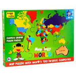 Puzzle educativ din spuma EVA Harta Lumii MP10, Cribo 21 Serv