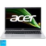 Laptop Acer Aspire 3 A315-58 cu procesor Intel   Core,   i5-1135G7 pana la 4.20 GHz, 15.6  , Full HD, IPS, 8GB, 512GB SSD, Intel   Iris   Xe Graphics, No OS, Silver