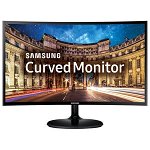 Monitor curbat Samsung C24F390FHU 23.5", 1800R, FHD, VA, 60Hz, 4ms, FreeSync, VGA, HDMI, negru
