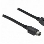 Cablu PoweredUSB 24 V la Mini-DIN 3 pini 1m pentru imprimante POS si terminale, Delock 85945, Delock