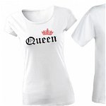 Set de tricouri pentru cupluri de indragostiti King/Queen, la 99 RON in loc de 200 RON, Zoom Fashion