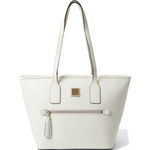 Genti Femei Dooney Burke Saffiano Small Tote Off-White, Dooney & Burke