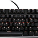 Tastatura gaming iBOX IKGMK2R, Aurora K-2R, iluminata RGB, cu cablu, mecanica, negru, EN, iBOX