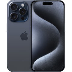 Telefon mobil Apple iPhone 15 Pro, independent de card, 256 GB, 5G, albastru titan