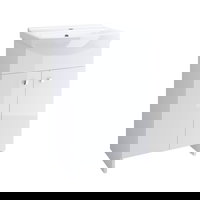 Masca chiuveta baie Cersanit set Sati Cersania  50 cm  alb (baza+lavoar) S567-002-DSM, Cersanit