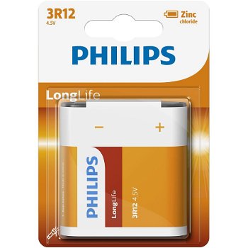 Baterie Philips LongLife 3R12L1B/10, 3R12, 1 buc, Philips
