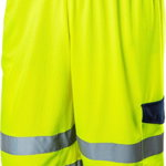 Pantaloni scurți de avertizare cu plasă Neo Yellow mărimea L (81-782-L), neo