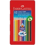 Set 12 creioane colorate, grip, Faber Castell
